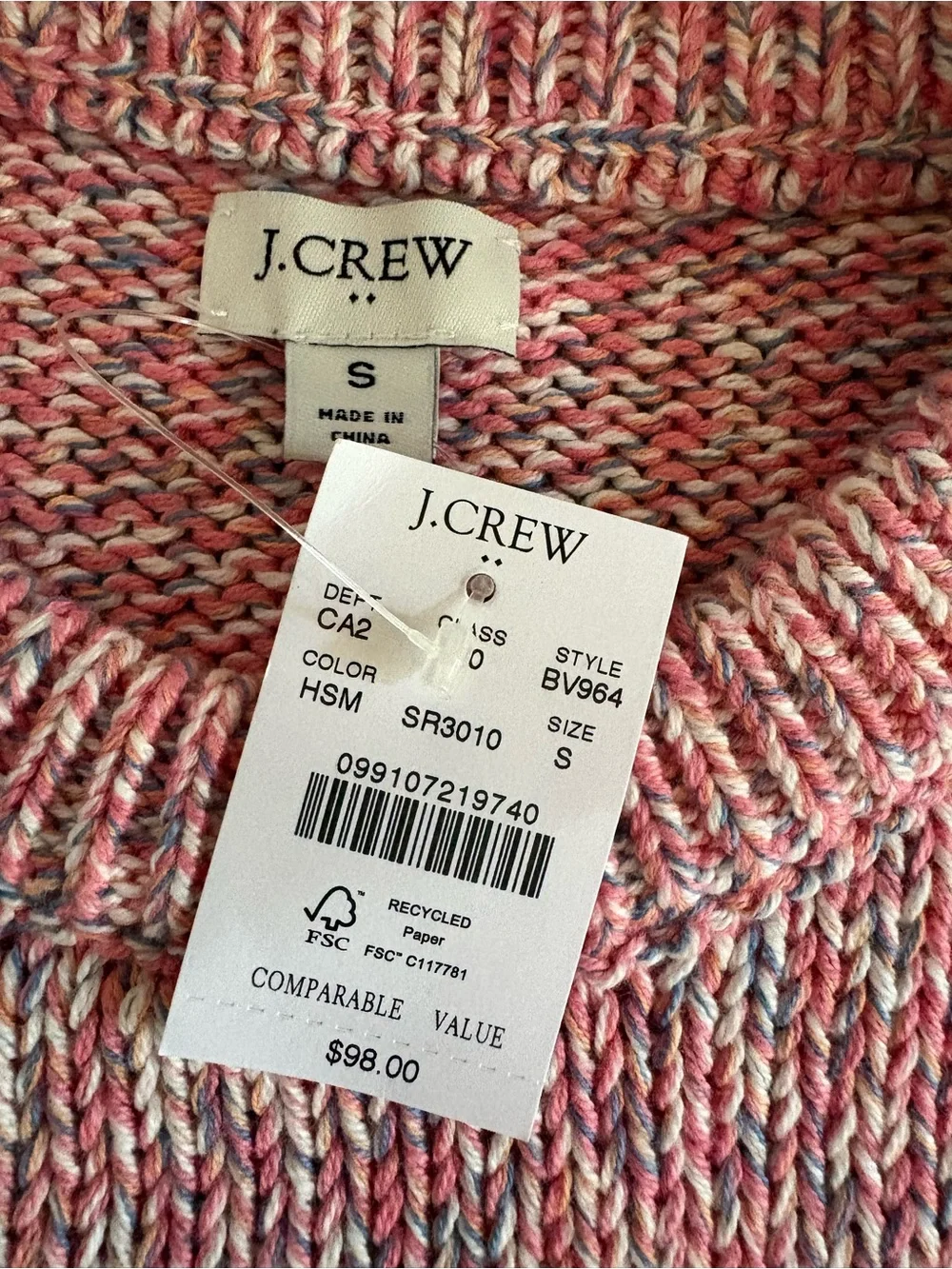 J.Crew Factory marled crewneck sweater